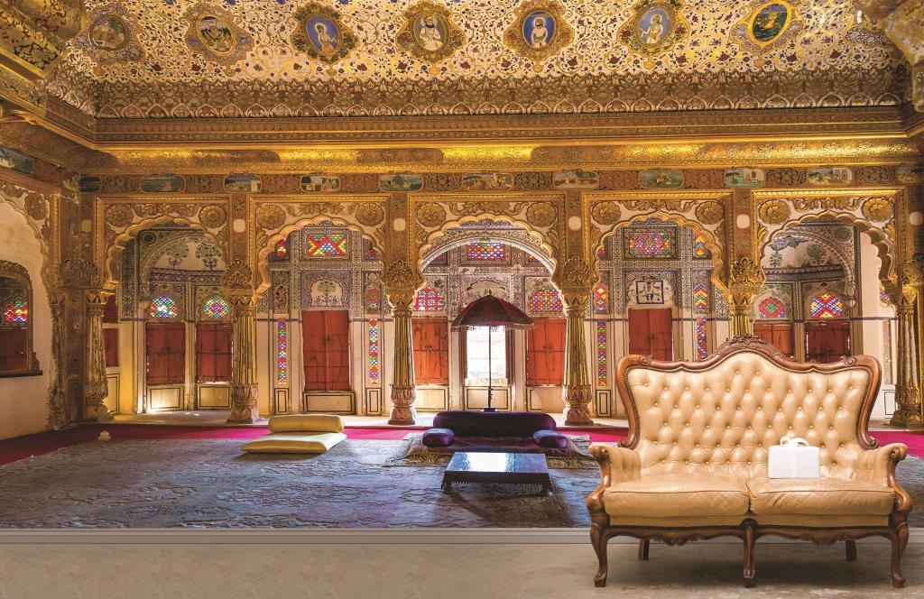 Buy HD Wallpaper for walls with Royal Indian Palace Interior HD Photo